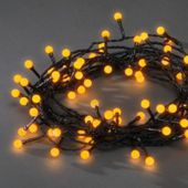 Vianon osvetlenie vonkajie, 80 LED-guliky 10mm, 6.32m,lt